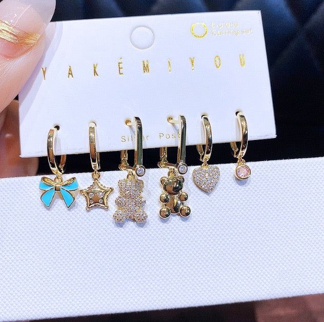 Set asimetrico 2 Oso | Pendientes