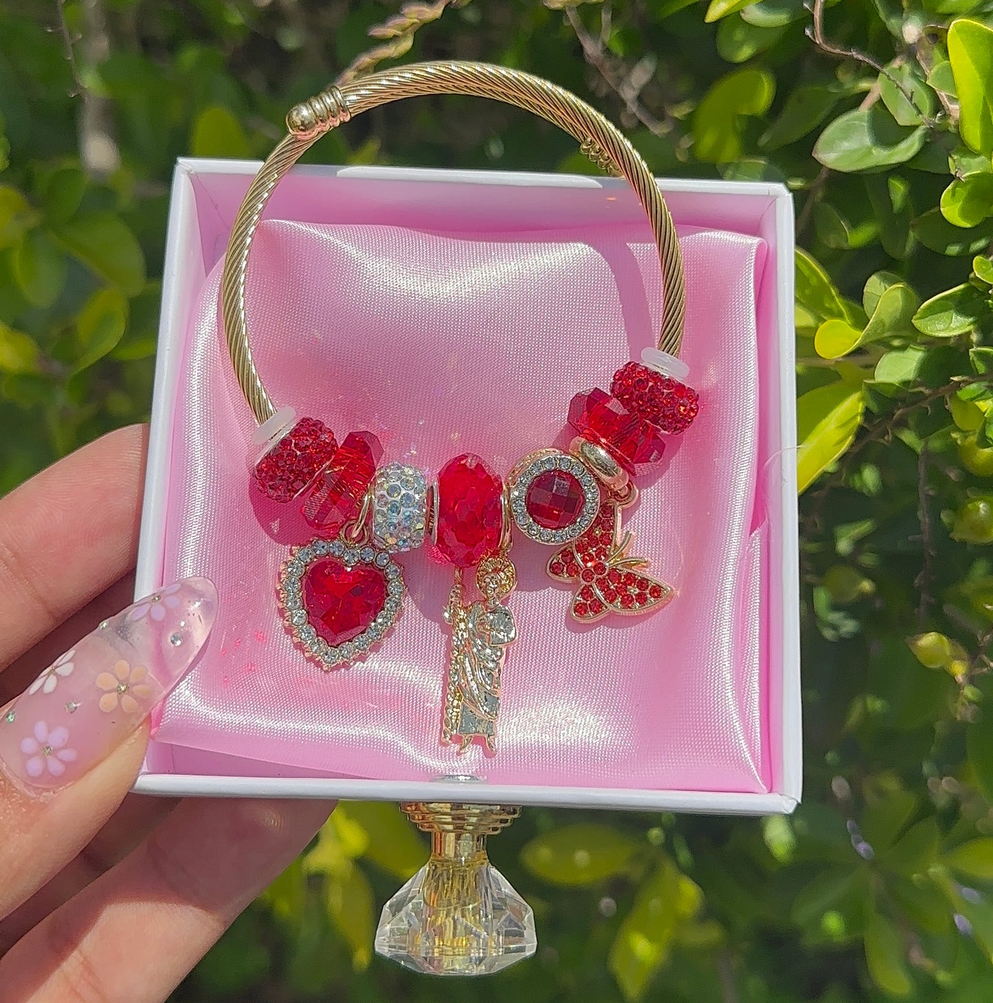 San Judas con Rojo | Brazalete Charms