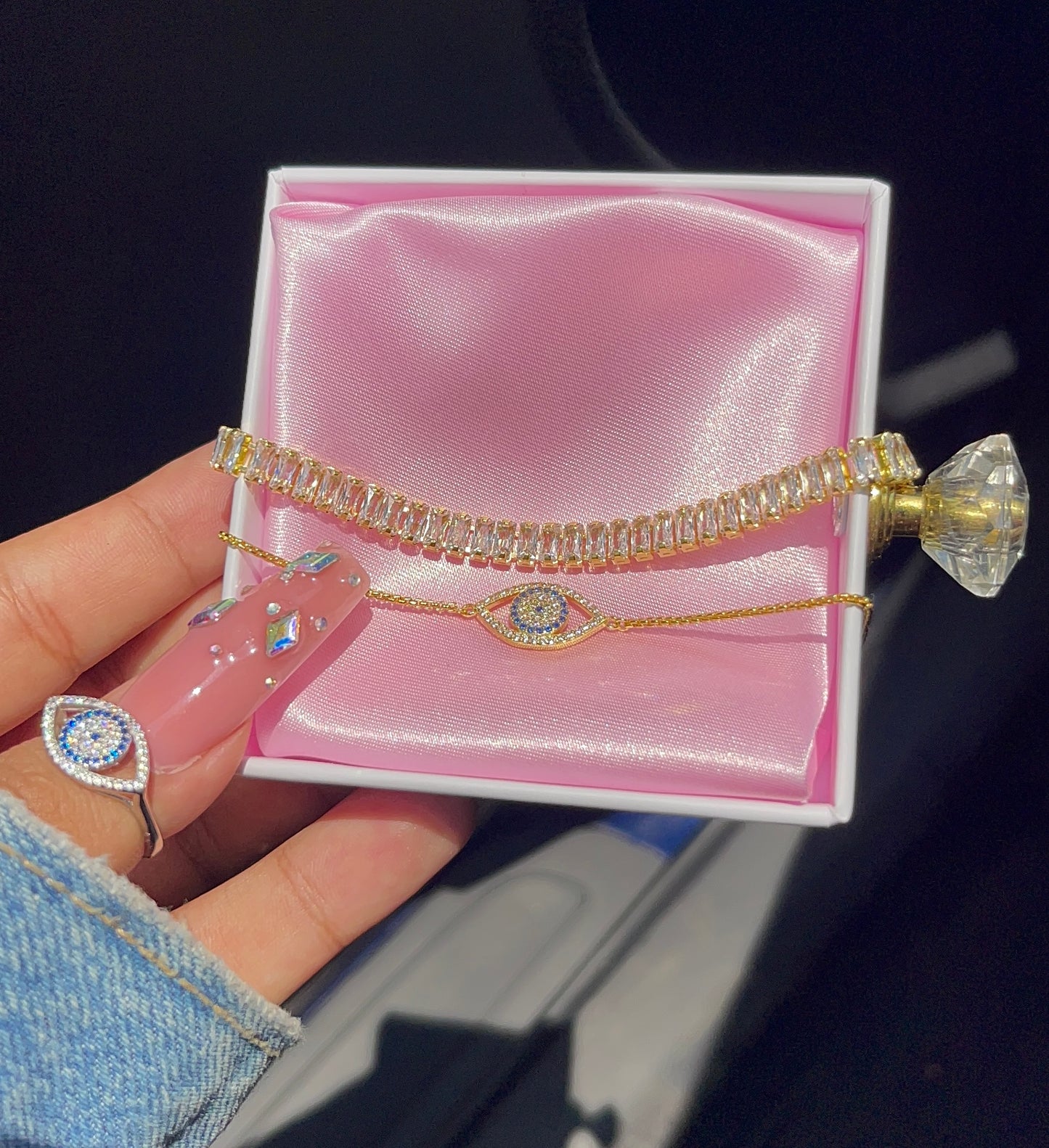 Cubica Cristal | Brazalete Plata S925