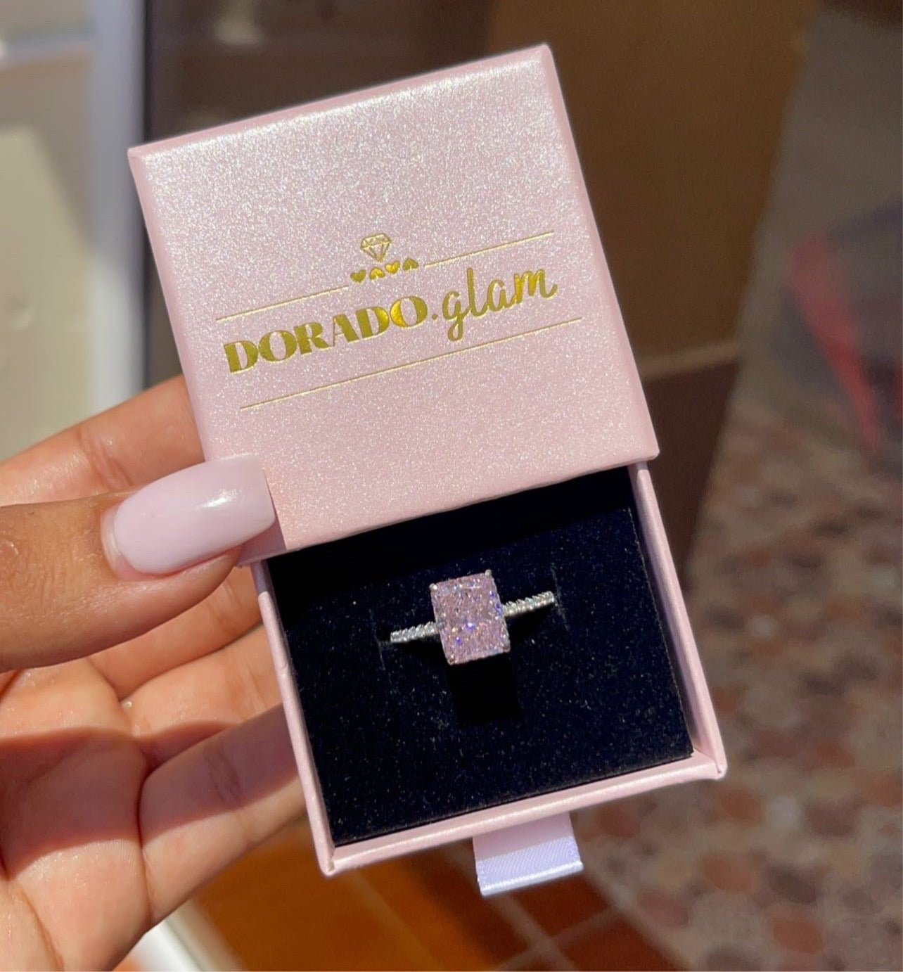 LONDON | Anillo Rosa Plata925