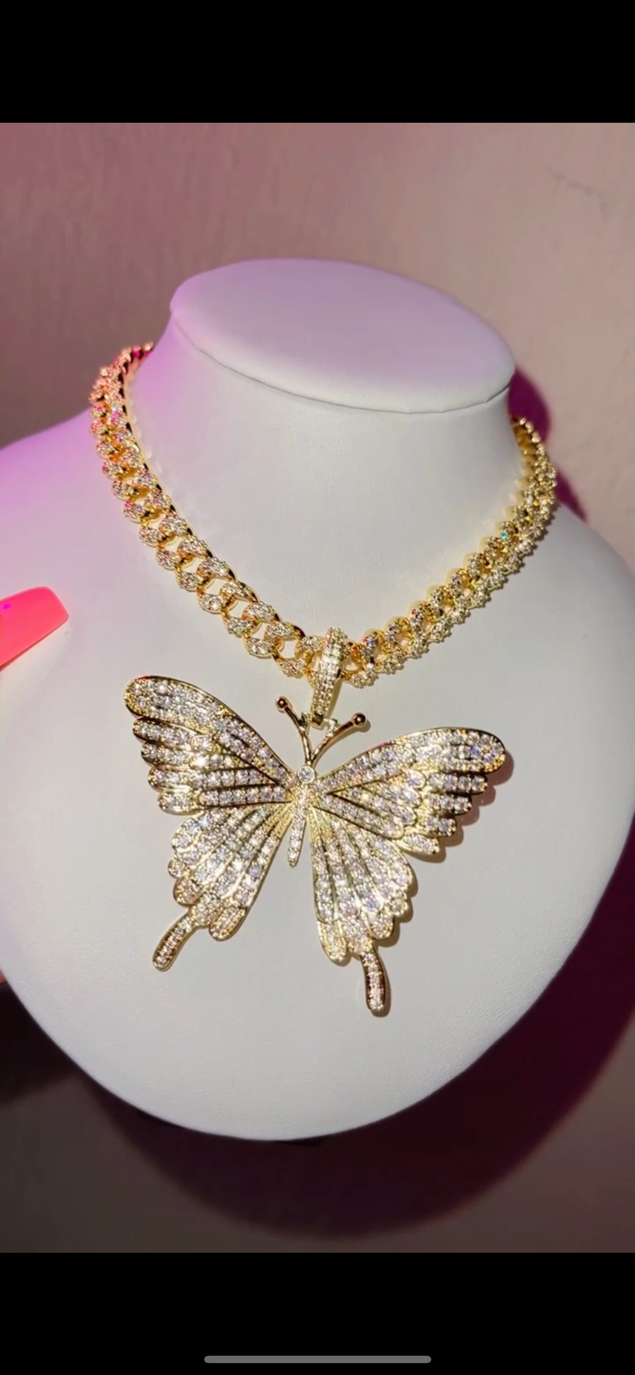 Collar Mariposa + Cubana