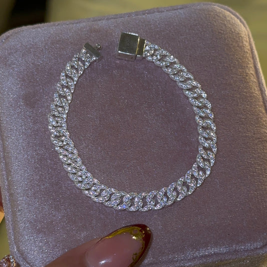 Brazalete Cubano | Plata S925