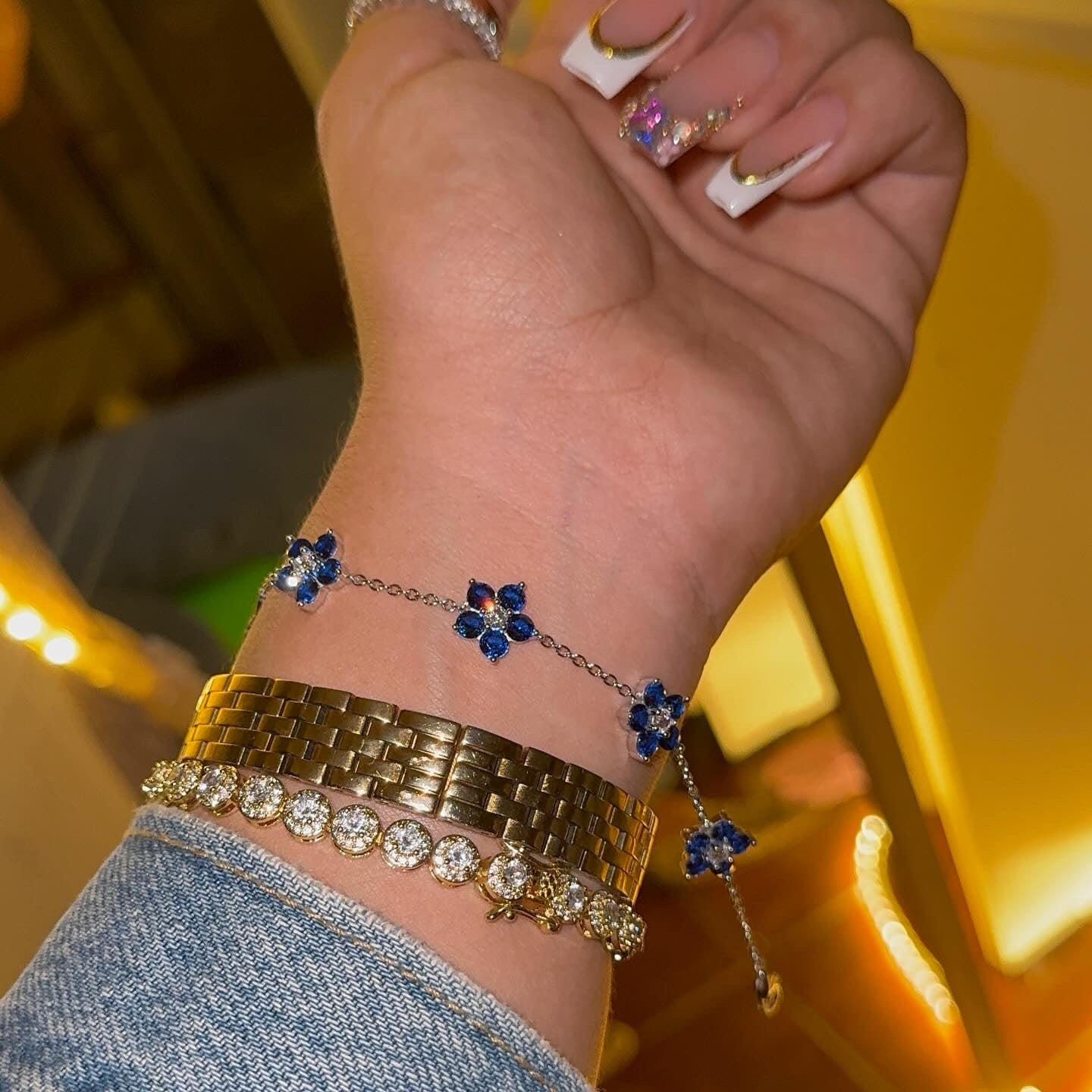 Zafiro | Brazalete Plata S925