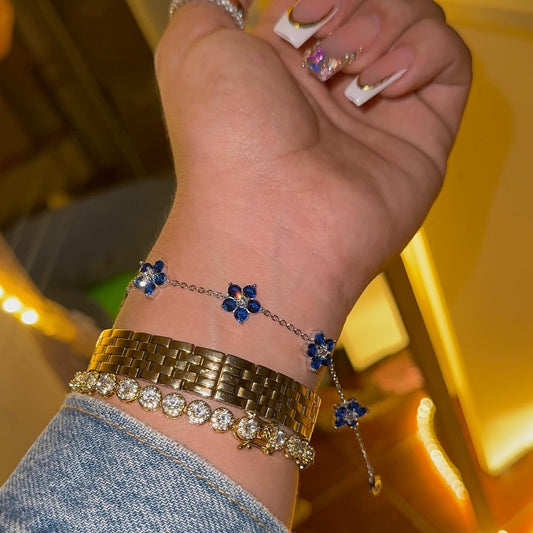 Zafiro | Brazalete Plata S925
