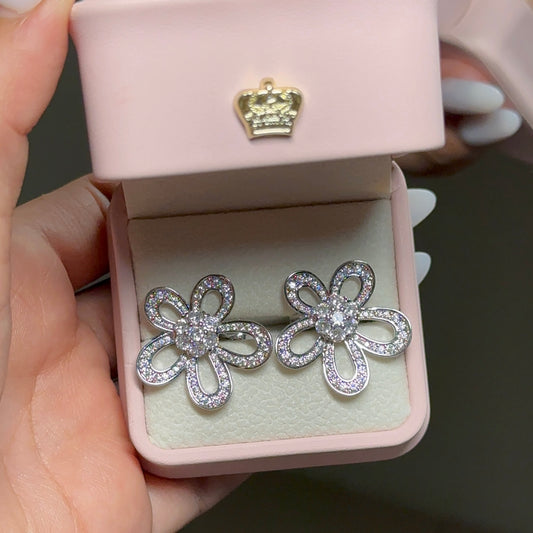 ARETES FLOR | PLATA 925