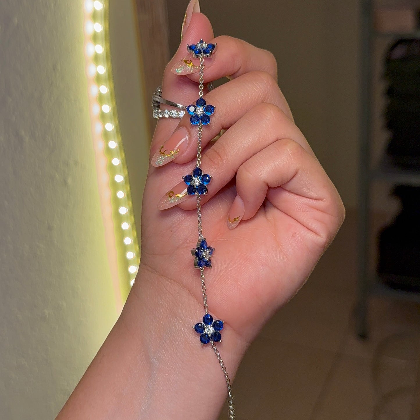 Zafiro | Brazalete Plata S925