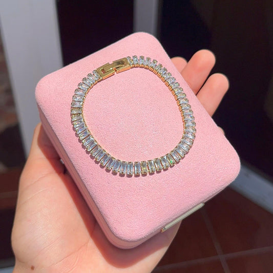 Brazalete Cúbico cristal