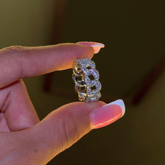 Anillo Cubano | Plata S925