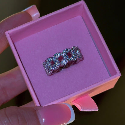 Anillo Cubano | Plata S925