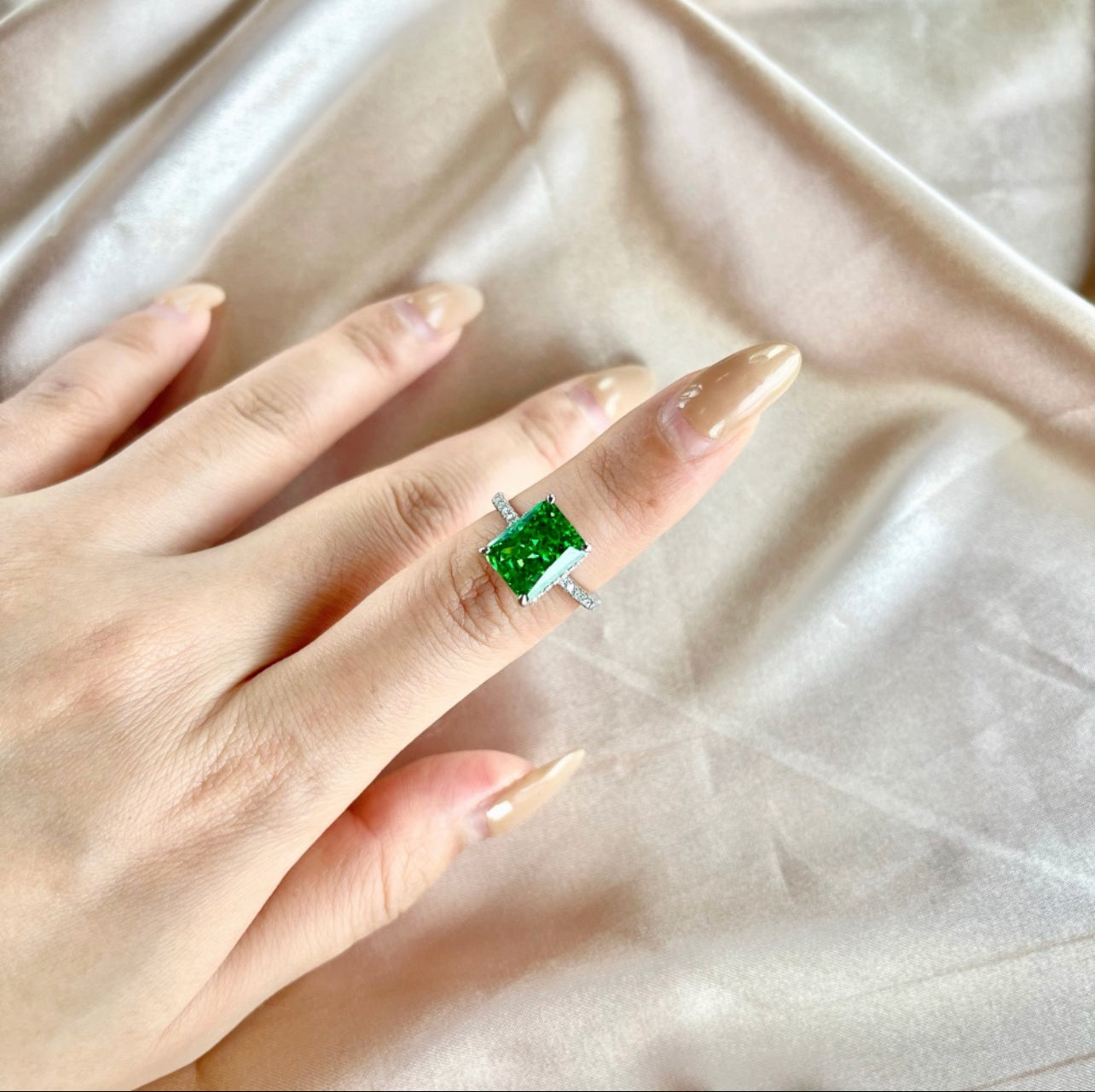 LONDON | Anillo verde Plata925