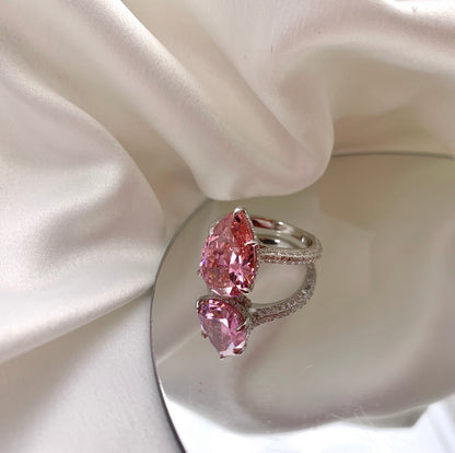 MONTE CARLO ROSADO | Anillo Plata925